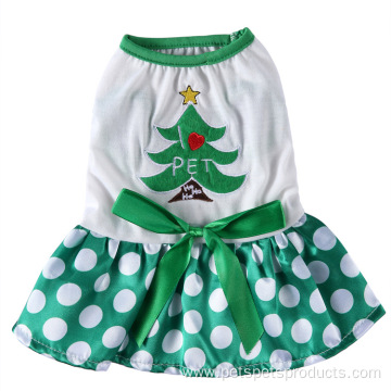 New Christmas series dress small pet dog clothes